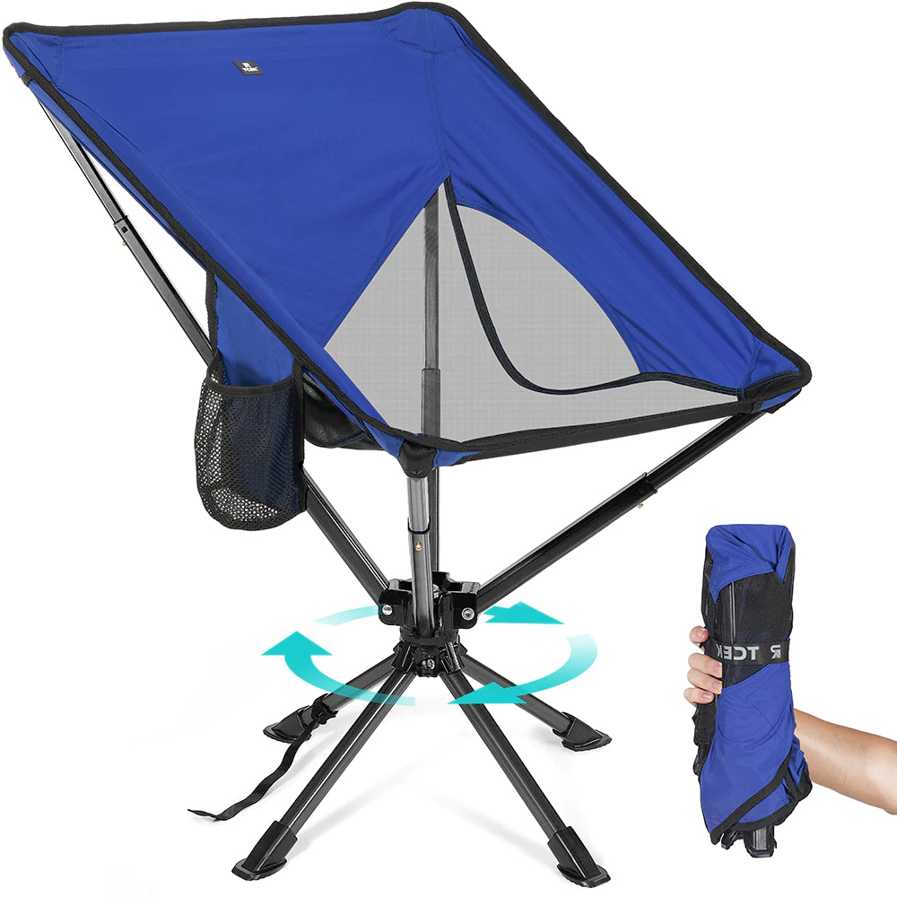 360° Swivel Camping Chair – Portable Lightweight & Comfortable - TCEK 360° Swivel Camping Chair – Portable Lightweight & Comfortable - TCEK