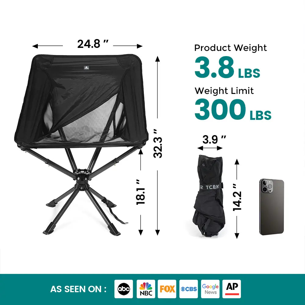 TCEK スウィベルポータブルチェア