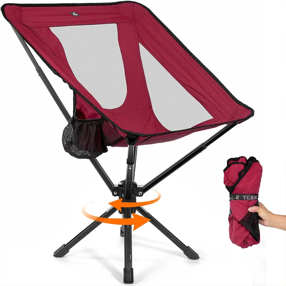 TCEK SwivelCore Portable Camping Chair – 180° Swivel