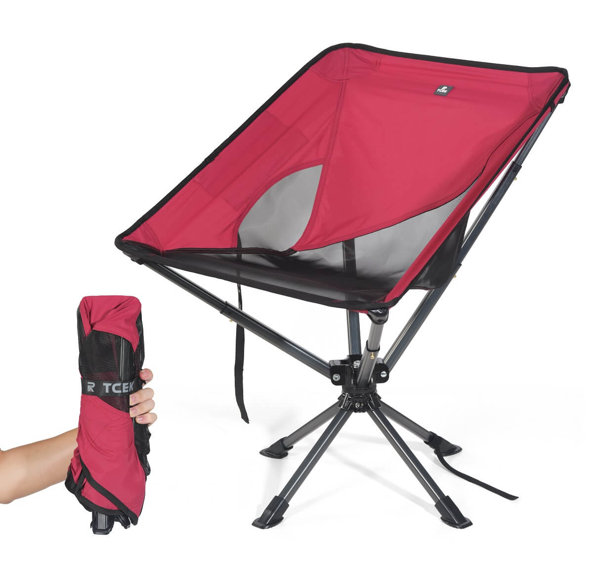 Red camping chair hot sale